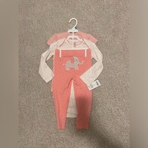 Carters 3-piece girls outfit 24 months
